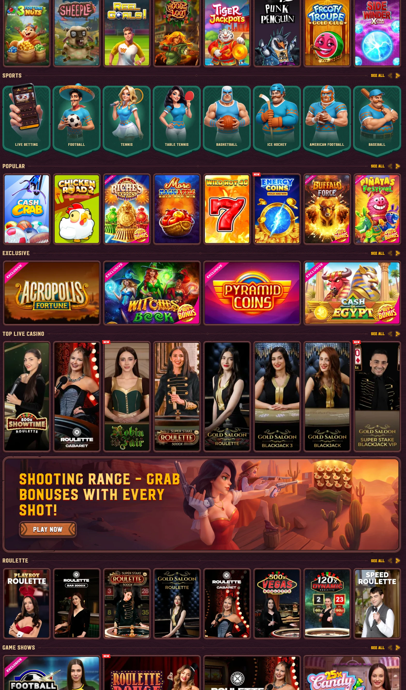 5gringos casino Kaszinó nyerőgépek és játékok