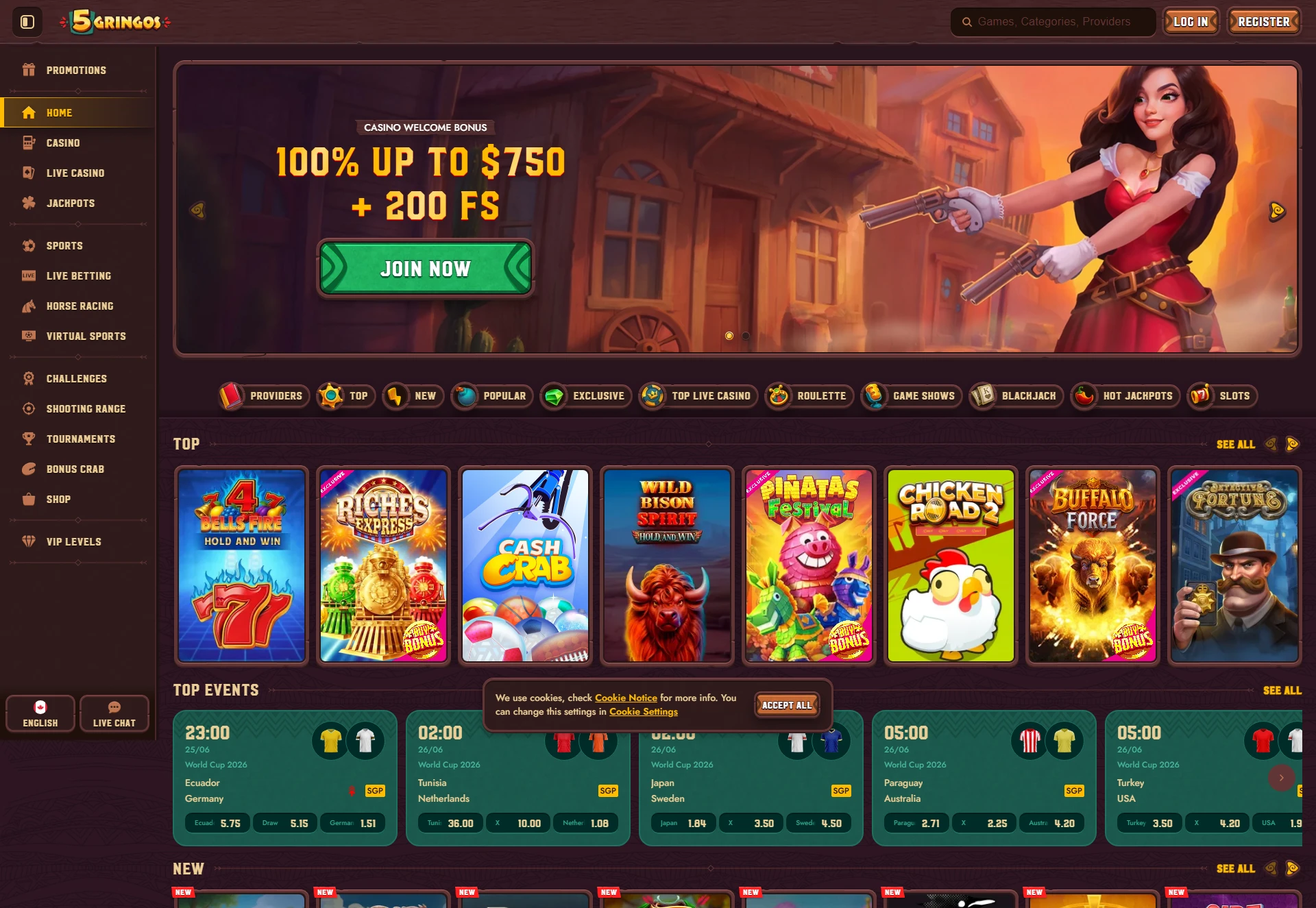 5gringos casino Kaszinó hivatalos főoldal