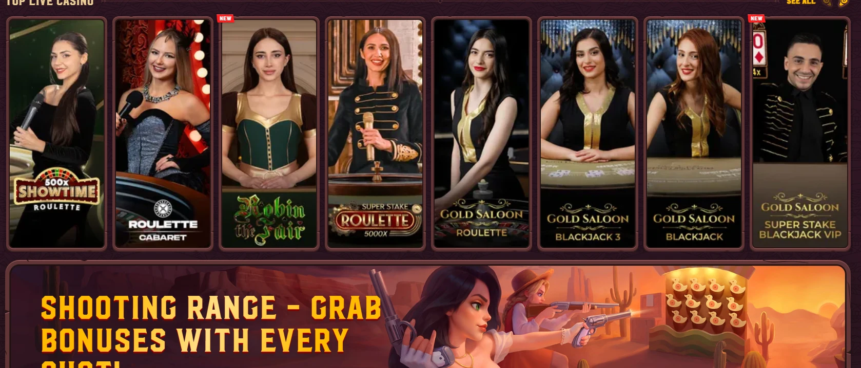5gringos casino Kaszinó élő osztós szekció